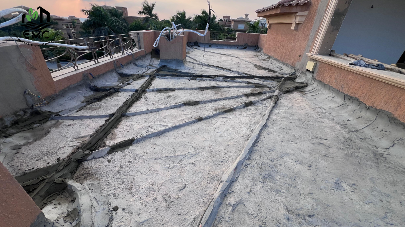 مشروع العزل الحراري والمائي لأسطح فيلا سكنية – كومبوند كونكورديا، 6 أكتوبر