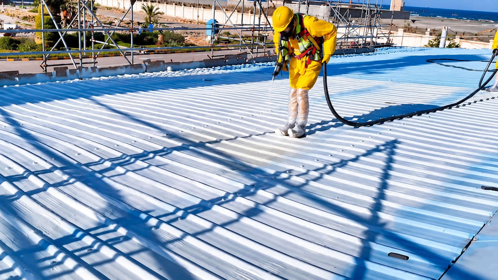 مشروع العزل الحراري والمائي لأسطح UPVC – شركة UGDC 4