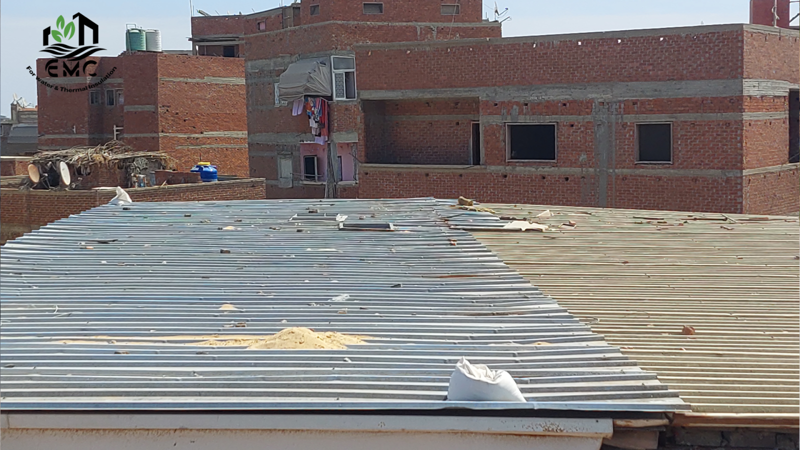 مشروع عزل الأسطح المعدنية – مدرسة الشهيد رضوان بالبصارطة 2