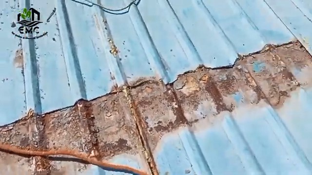 عزل السقف المعدني بالأكريليك المسلح – المدرسة الإعدادية المهنية بشطا 3